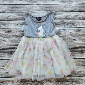 Lilt grey, white tulle unicorn dress